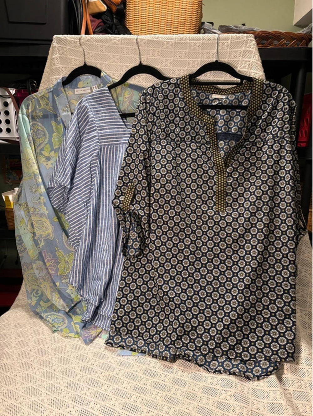 Lot of 3 Long Sleeved Work Blouses All 2x
